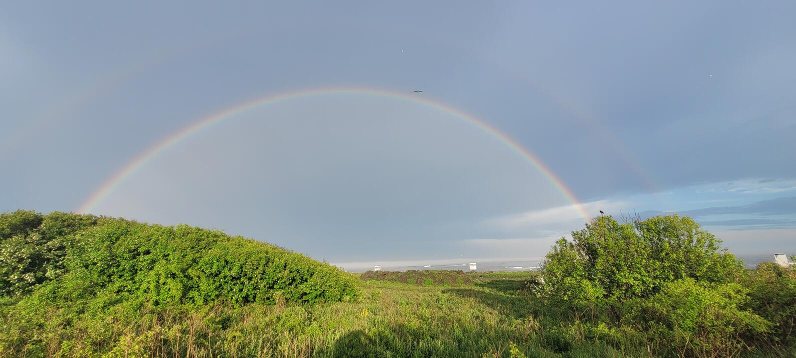 Stratton Island double rainbow 