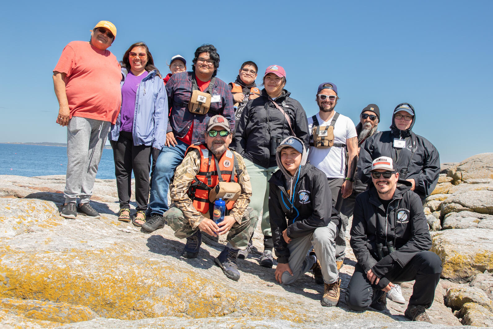 First Nations Lang Guardians on Eastern Egg Rock.