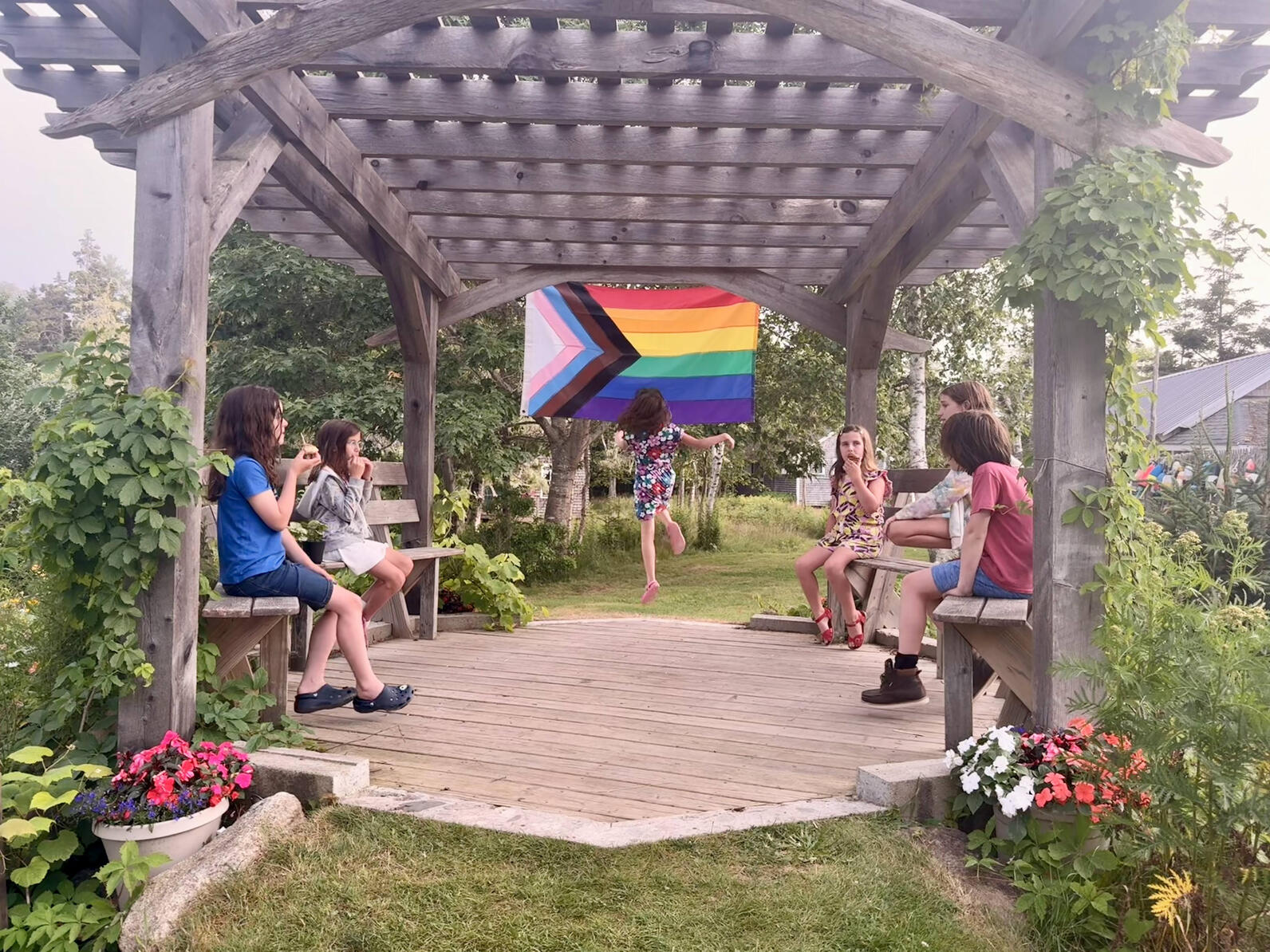 Blossoming friendships at Hog ISland's Family Camp 2025 Blossoming friendships at Hog ISland's Family Camp 2025