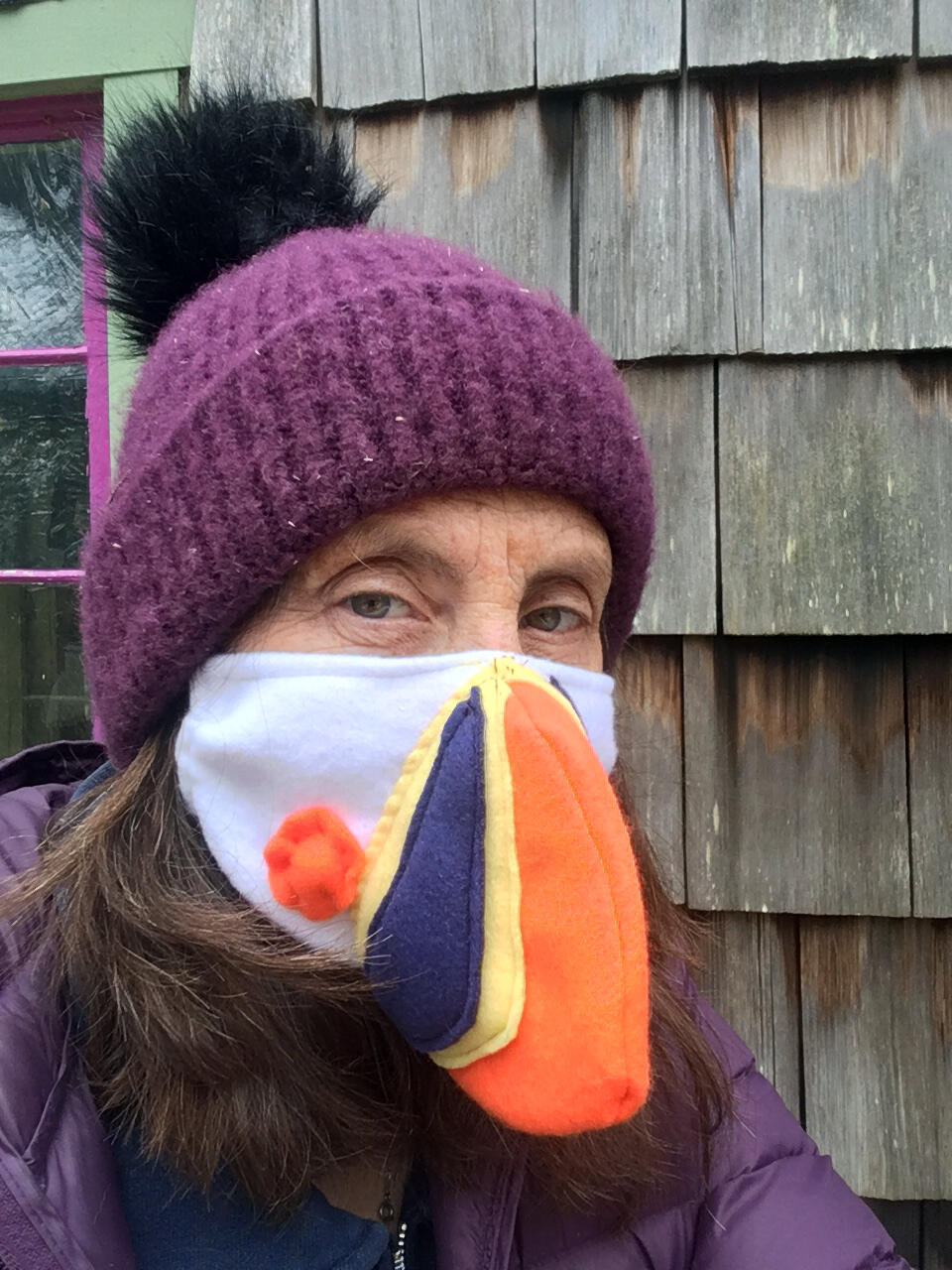 Seabird Sue in Hat and Mask
