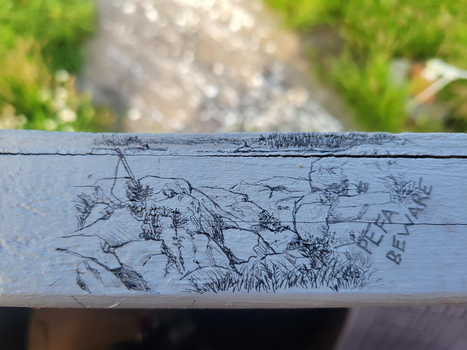Pond Island Research Blind Art Sketches by Theresa Rizza Pond Island Research Blind Art Sketches by Theresa Rizza