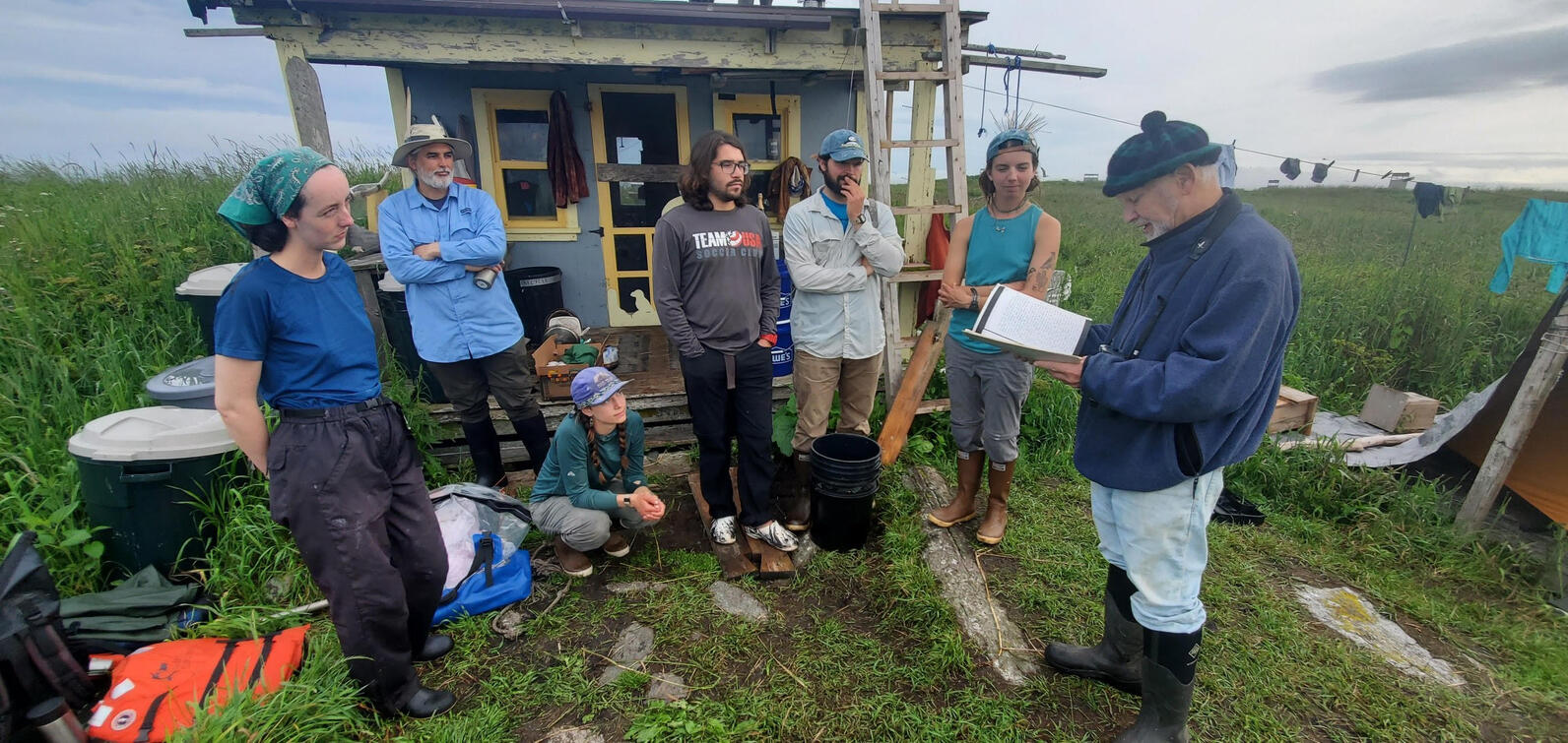 Steve Kress spent Puffin with Fish Day on Eastern Egg Rock. 