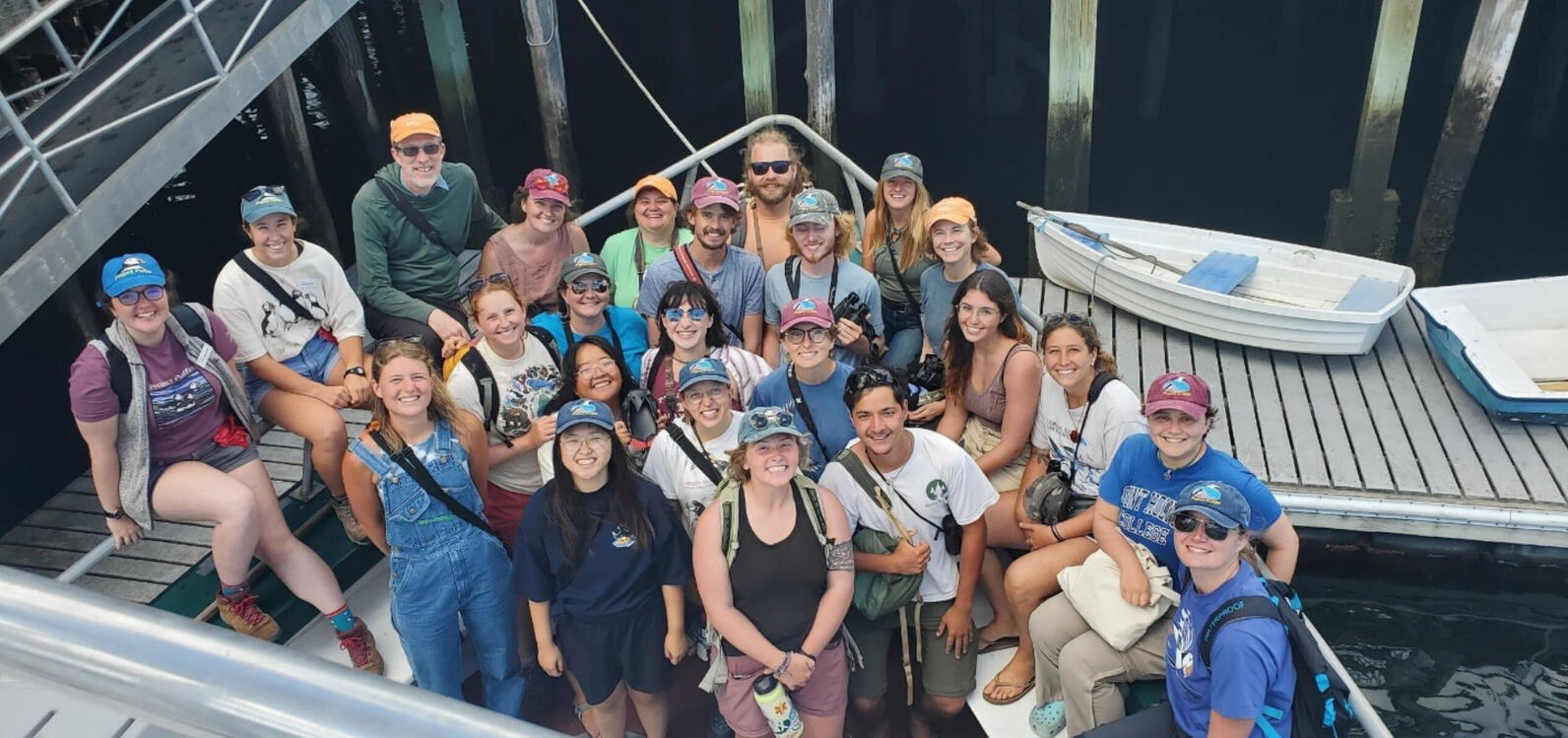 Seabird Institute staff aboard the Hardy Boat III 2024