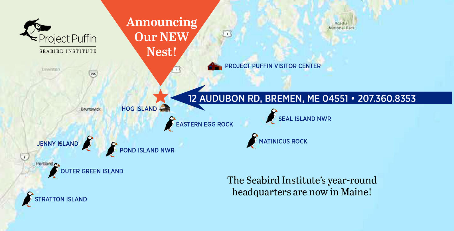 Where We Work Map for Seabird Institute